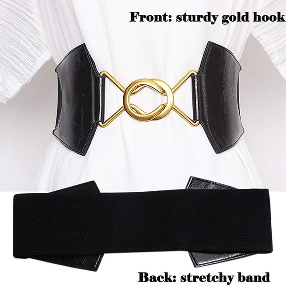 Women\'s Stretchy Wide Belt Dress Belts Vintage